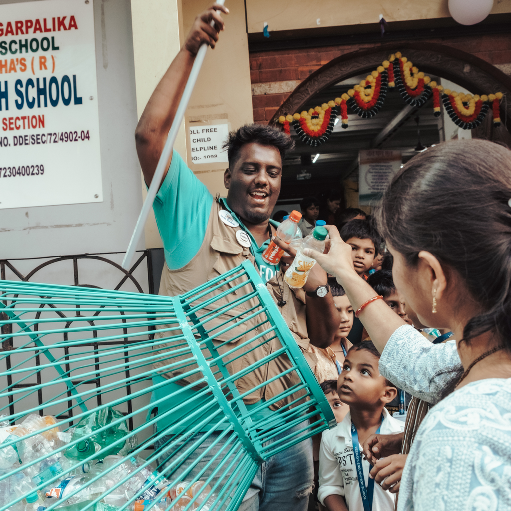 Plastic collection point