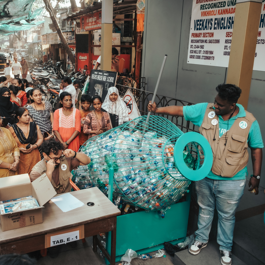 Plastic collection point